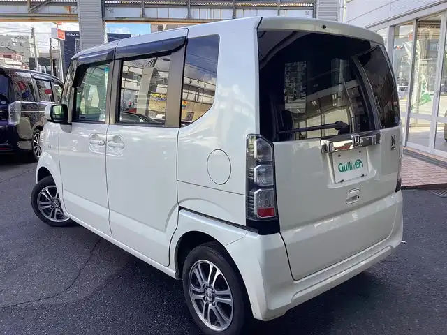 ホンダ Ｎ ＢＯＸ G Lパッケージ 鹿児島県 2013(平25)年 5.3万km プレミアムホワイトパール 純正14インチAW/純正オーディオ/　CD・ラジオ・USB・AUX/スマートキー/チップアップシート/純正フロアーマット/ステアリングスイッチ/新車保証書