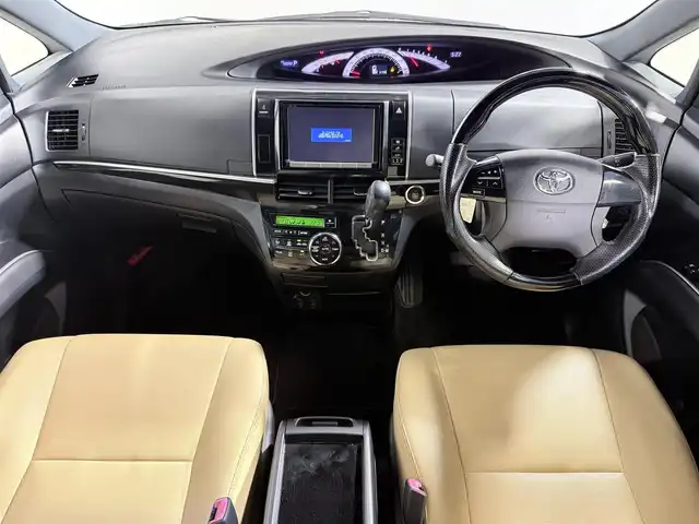 トヨタ エスティマ アエラス ベリーエディション 大阪府 2014(平26)年 5万km ブラック 白革シート 純正8incナビTV バックカメラ フリップダウンモニター シートヒーター クルーズコントロール 両側パワースライドドア リアオートエアコン スマートキー プッシュスタート ETC