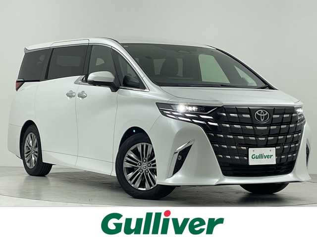 トヨタ アルファード Z 大阪府 2025(令7)年 0.2万km プラチナホワイトパールマイカ トヨタセーフティセンス/　・プリクラッシュセーフティ/　・レーントーシングアシスト/　・レーンディパーチャーアラート/　・レーダークルーズコントロール/　・ロードサインアシスト/　・アダプティブハイビームシステム/　・プロアクティブドライビングアシスト/純正メモリナビ/　BT/HDMI/フルセグ/AppleCarPray/AndroidAuto/パノラミックビューモニター/バックカメラ/両側パワースライドドア/パワーバックドア/LEDオートライト/フォグランプ/合皮レザーシート/パワーシート/シートヒーター/エアシート/純正18インチアルミホイール/ブラインドスポットモニター/パーキングサポートブレーキ/デジタルインナーミラー/ステアリングヒーター/置くだけ充電/スマートキー/ETC2.0