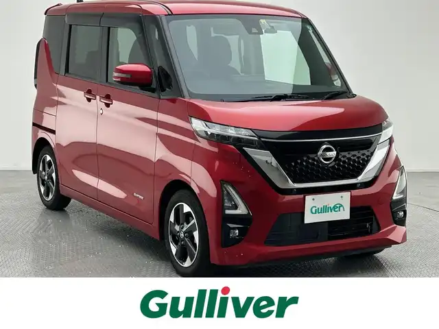 日産 ルークス ハイウェイスター X 兵庫県 2020(令2)年 3.4万km スパークリングレッドM 禁煙車/純正9インチナビ/・フルセグTV/AM/FM/DVD/Bluetooth/エマージェンシーブレーキ/アイドリングストップ/ふらつき警報/速度標識表示/道路標識表示/先行車発進お知らせ/車線逸脱警報/横滑り防止装置/盗難防止装置/LEDヘッドライト/オートライト/フロントフォグランプ/片側パワースライドドア/プッシュスタート/スマートキー/アラウンドビューモニター/純正ドアバイザー/純正フロアマット/取扱説明書
