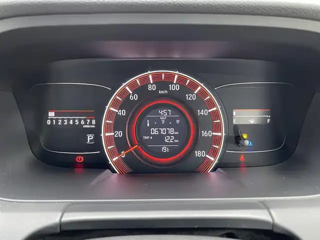 ホンダ オデッセイ アブソルート 鳥取県 2014(平26)年 6.7万km ホワイトオーキッドパール 純正ナビ／ＴＶ／ＤＶＤ／ＣＤ／ＢＴ/バックカメラ・ビルトインＥＴＣ/衝突軽減ブレーキ（CTBA）/クルーズコントロール/両側パワースライド/ＴＥＩＮ車高調/ＲＡＹＳ１９インチアルミ/社外レーダー探知機/社外フロントグリル/ＬＥＤヘットライト/ハーフレザーシート/純正アルミスタットレスセット積/（タイヤ残溝　７分山）/プッシュエンジンスタート/アイドリングストップ/スペアキーｘ１