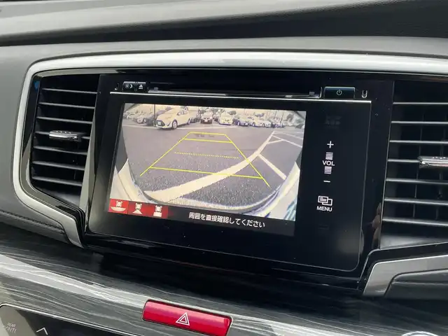 ホンダ オデッセイ アブソルート 鳥取県 2014(平26)年 6.7万km ホワイトオーキッドパール 純正ナビ／ＴＶ／ＤＶＤ／ＣＤ／ＢＴ/バックカメラ・ビルトインＥＴＣ/衝突軽減ブレーキ（CTBA）/クルーズコントロール/両側パワースライド/ＴＥＩＮ車高調/ＲＡＹＳ１９インチアルミ/社外レーダー探知機/社外フロントグリル/ＬＥＤヘットライト/ハーフレザーシート/純正アルミスタットレスセット積/（タイヤ残溝　７分山）/プッシュエンジンスタート/アイドリングストップ/スペアキーｘ１