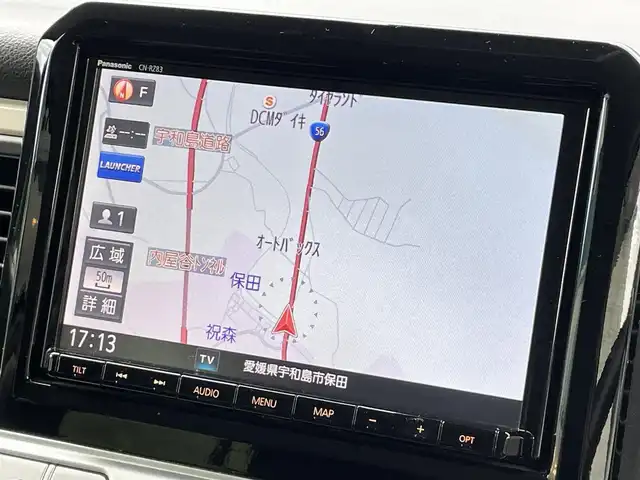 スズキ クロスビー HYBRID MZ 愛媛県 2018(平30)年 4.7万km ピュアホワイトP 純正８インチナビ　フルセグＴＶ　Ｂｌｕｅｔｏｏｔｈ　シートヒーター　　ＥＴＣ　ドライブレコーダー　　全方位カメラ　クルーズコントロール　衝突軽減ブレーキ　パドルシフト　ＬＥＤヘッドライト