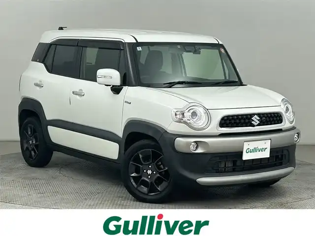 スズキ クロスビー HYBRID MZ 道央・札幌 2018(平30)年 4.7万km ピュアホワイトP ・４ＷＤ/・純正ナビ/・ＢＴ／ＣＤ／ＤＶＤ／ＳＤ／ＦＭ／ＡＭ／フルセグＴＶ/・全方位カメラ/・衝突軽減/・レーンキープアシスト/・ダウンヒルアシスト/・クルーズコントロール/・シートヒーター/・アイドリングストップ/・プッシュスタート/SNOW/SPOTモード/・間欠時間調整機能付きワイパー/・ETC/・純正アルミホイール/・パドルシフト/・革巻きステアリング/・純正フロアマット/・LEDヘッドライト/・フォグランプ