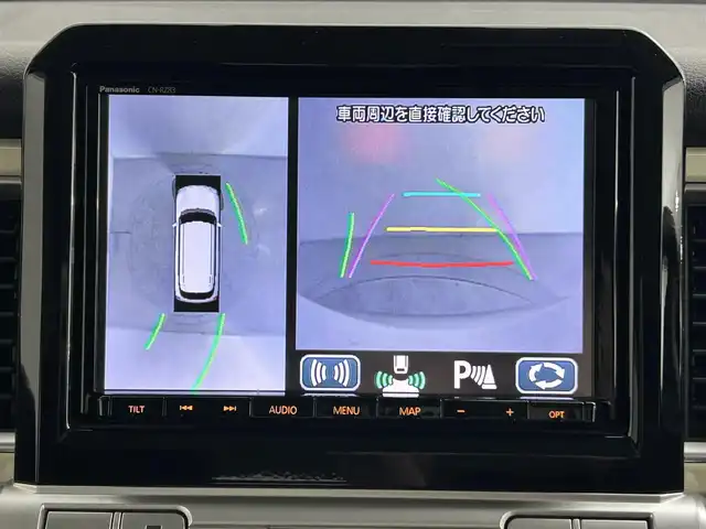 スズキ クロスビー HYBRID MZ 道央・札幌 2018(平30)年 4.7万km ピュアホワイトP ・４ＷＤ/・純正ナビ/・ＢＴ／ＣＤ／ＤＶＤ／ＳＤ／ＦＭ／ＡＭ／フルセグＴＶ/・全方位カメラ/・衝突軽減/・レーンキープアシスト/・ダウンヒルアシスト/・クルーズコントロール/・シートヒーター/・アイドリングストップ/・プッシュスタート/SNOW/SPOTモード/・間欠時間調整機能付きワイパー/・ETC/・純正アルミホイール/・パドルシフト/・革巻きステアリング/・純正フロアマット/・LEDヘッドライト/・フォグランプ