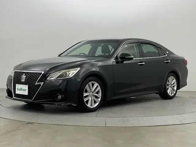 トヨタ クラウン アスリート S 新潟県 2013(平25)年 5.3万km プレシャスブラックパール 純正ナビ/　（フルセグTV/BT/CD/DVD/AM/FM）/バックカメラ/クルーズコントロール/HIDヘッドライト/LEDフォグランプ/パワーシート/純正17インチアルミホイール/ステアリングスイッチ/スマートキー/ビルトインETC