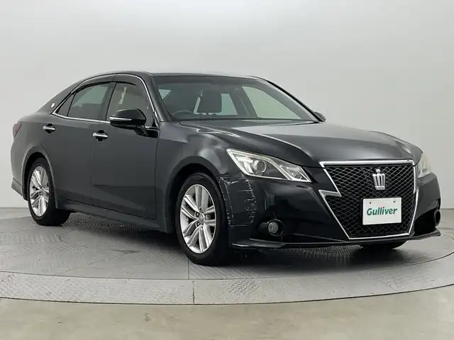 トヨタ クラウン アスリート S 新潟県 2013(平25)年 5.3万km プレシャスブラックパール 純正ナビ/　（フルセグTV/BT/CD/DVD/AM/FM）/バックカメラ/クルーズコントロール/HIDヘッドライト/LEDフォグランプ/パワーシート/純正17インチアルミホイール/ステアリングスイッチ/スマートキー/ビルトインETC