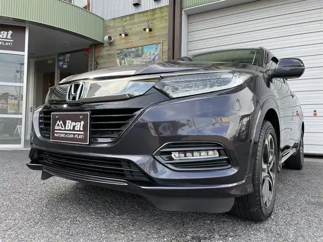 ホンダ ヴェゼル ハイブリッド Z ホンダセンシング 福島県 2020(令2)年 7万km ルーセブラックM SDナビ/バックカメラ/フルセグTV/LEDヘッドライト/ルーフレール/ハーフレザーシート/前席シートヒーター/ETC/レーダークルーズコントロール/コンフォートビューパッケージ