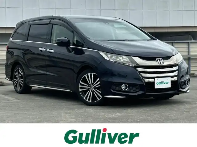 ホンダ オデッセイ アブソルート EX 静岡県 2015(平27)年 6.9万km プレミアムヴィーナスブラックP 純正7インチナビ/HDMI/USB/DVD/Bluetooth/ホンダセンシング/後席モニター/パワーシート/純正LEDヘッドライト/ETC車載器/ドラレコ/追従クルコン/パワーシート/純正１８ＡＷ