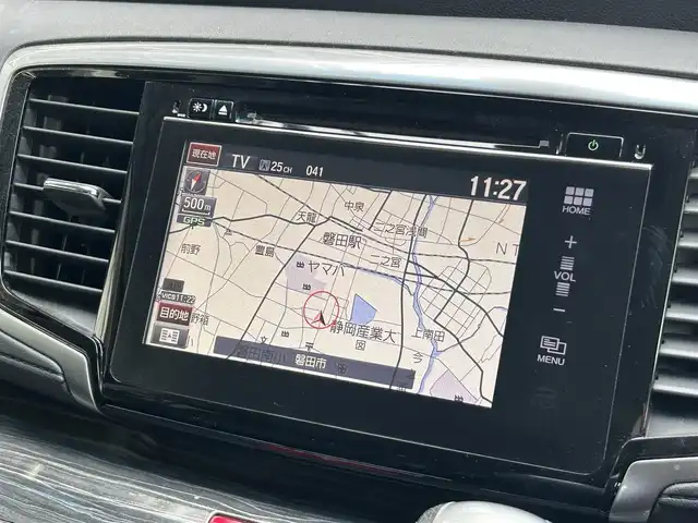 ホンダ オデッセイ アブソルート EX 静岡県 2015(平27)年 6.9万km プレミアムヴィーナスブラックP 純正7インチナビ/HDMI/USB/DVD/Bluetooth/ホンダセンシング/後席モニター/パワーシート/純正LEDヘッドライト/ETC車載器/ドラレコ/追従クルコン/パワーシート/純正１８ＡＷ