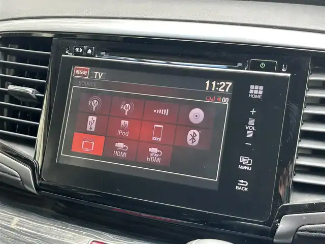 ホンダ オデッセイ アブソルート EX 静岡県 2015(平27)年 6.9万km プレミアムヴィーナスブラックP 純正7インチナビ/HDMI/USB/DVD/Bluetooth/ホンダセンシング/後席モニター/パワーシート/純正LEDヘッドライト/ETC車載器/ドラレコ/追従クルコン/パワーシート/純正１８ＡＷ