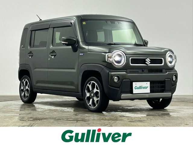 スズキ ハスラー HYBRID X 千葉県 2020(令2)年 4.6万km クールカーキPM 禁煙車/スズキレーダーブレーキサポート/・車線逸脱警報システム/・コーナーセンサー/純正９インチメモリナビ/・CD/DVD/USB/Bluetooth/フルセグTV/・ビルトインETC/・全方位カメラ/革巻きステアリング/・ステアリングスイッチ/DNシートヒーター/純正１５インチAW/電動格納ウインカーミラー/オートライト/・LEDヘッドライト/・LEDフォグランプ