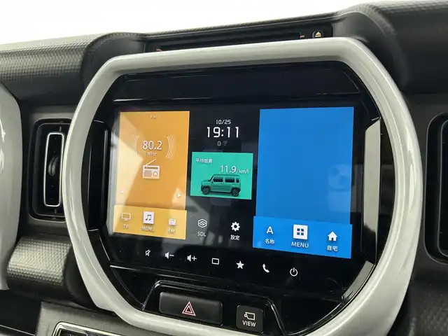 スズキ ハスラー HYBRID X 千葉県 2020(令2)年 4.6万km クールカーキPM 禁煙車/スズキレーダーブレーキサポート/・車線逸脱警報システム/・コーナーセンサー/純正９インチメモリナビ/・CD/DVD/USB/Bluetooth/フルセグTV/・ビルトインETC/・全方位カメラ/革巻きステアリング/・ステアリングスイッチ/DNシートヒーター/純正１５インチAW/電動格納ウインカーミラー/オートライト/・LEDヘッドライト/・LEDフォグランプ