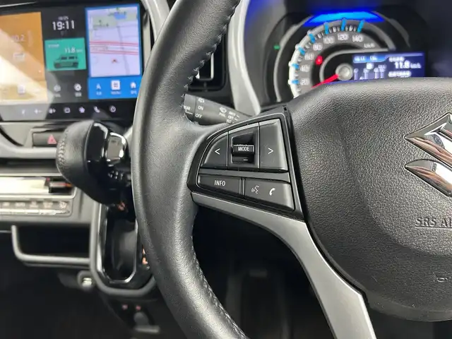 スズキ ハスラー HYBRID X 千葉県 2020(令2)年 4.6万km クールカーキPM 禁煙車/スズキレーダーブレーキサポート/・車線逸脱警報システム/・コーナーセンサー/純正９インチメモリナビ/・CD/DVD/USB/Bluetooth/フルセグTV/・ビルトインETC/・全方位カメラ/革巻きステアリング/・ステアリングスイッチ/DNシートヒーター/純正１５インチAW/電動格納ウインカーミラー/オートライト/・LEDヘッドライト/・LEDフォグランプ