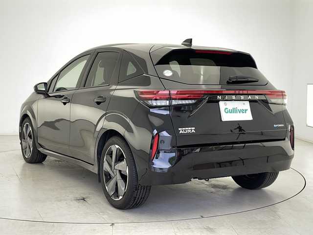 日産 オーラ G レザーエディション 千葉県 2024(令6)年 0.9万km 黒 純正ナビ/BT/TV/HDMI/Applecare/プロパイロット/レーダークルーズコントロール/レーンキープ/衝突軽減/クリアランスソナー/標識検知/BSM/全方位カメラ/電動パーキング/オートホールド/オートハイビーム/ワイヤレス充電/BOSEサウンド/レザーシート/デジタルインナーミラー/ビルトインETC2.0/LEDフォグ/スマートキー/プッシュスタート