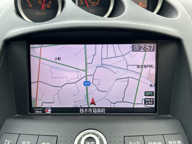 日産 フェアレディ Ｚ 栃木県 2008(平20)年 1.3万km ダークブルー 純正HDDナビ/バックカメラ/オーディオ/CD FM AM/MTモード付AT/純正18インチアルミホイール/リモコンキー/横滑り防止装置/盗難防止装置/HIDヘッドライト