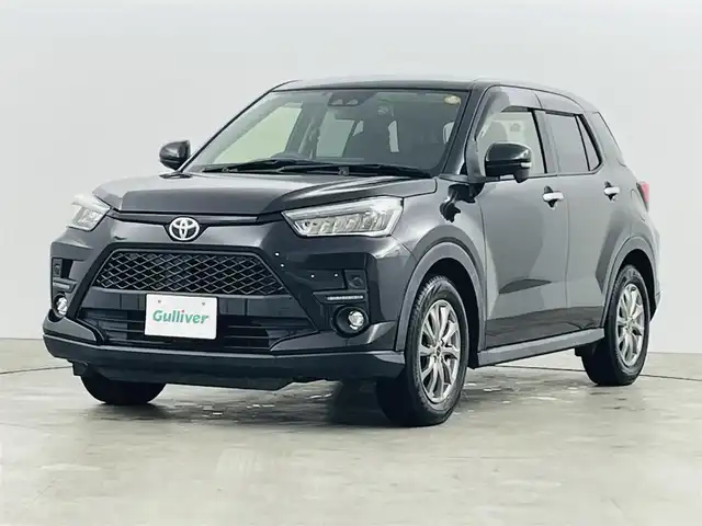 トヨタ ライズ Z 福島県 2020(令2)年 6.9万km ブラックマイカメタリック スマートアシスト/・衝突回避支援ブレーキ　/・機能衝突警告機能　/・全車速追従機能付ＡＣＣ/・レーンキープコントロール　/・車線逸脱警報機能　/・車線逸脱抑制制御機能　/・コーナーセンサー　/・パノラミックビューモニター/・アダプティブドライビングビーム/・標識認識機能/・先行車発進お知らせ機能/・誤発進抑制制御機能/・ふらつき警報/純正ディスプレイオーディオナビ/・Bluetooth/USB/AM・FM/applecarplay/・バックカメラ/・ETC/前後ドライブレコーダー/革巻きステアリング/・ステアリングスイッチ/シートヒーター/プッシュスタート/・スマートキー/・スペアキー/LEDライト/・フォグライト/・オートライト/純正フロアマット/ドアバイザー/電動格納ウィンカーミラー/・オートミラー