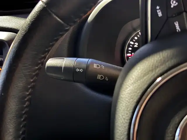 クライスラー・ジープ ジープ レネゲード リミテッド 山梨県 2019(平31)年 4.9万km 黒 後期型/黒革/ACC/純正メモリナビ/バックカメラ/パワーシート/前席シートヒーター/ステアリングヒーター/レーンキープ/衝突軽減ブレーキ/LEDヘッドライト/Bluetooth/USB/純正17インチAW/保証書/取扱説明書/スペアキー