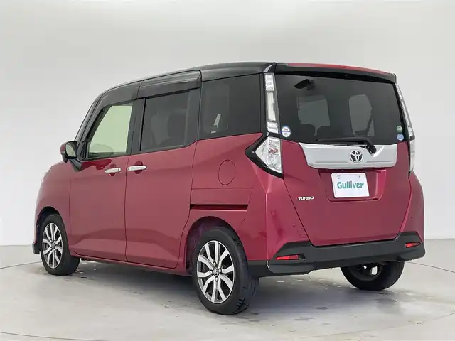 トヨタ タンク カスタムG－T 富山県 2017(平29)年 4.8万km ブラックマイカ/マゼンダベリーメタリック 純正9型ナビ（AM/FM/CD/DVD/SD/BT）/フルセグTV/バックカメラ/両側パワースライドドア/クルーズコントロール/衝突被害軽減ブレーキシステム/レーンキープアシスト/コーナーセンサー/横滑り防止装置/オートライト/LEDヘッドライト/ドライブレコーダー/ETC/スマートキー×２/プッシュスタート/アイドリングストップ/純正フロアマット