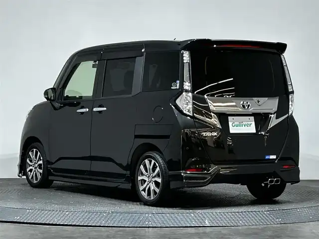 トヨタ タンク カスタムG－T 愛媛県 2019(令1)年 2.4万km ブラックマイカメタリック 純正9インチナビ　純正12インチフリップダウンモニター　パノラミックビューモニタ‐　モデリスタエアロ　GPSレーダー　HDMI 　シートヒーター LEDヘッドライト　オートセキュリティー　純正アルミホイール　GPSレーダー 前後ドライブレコーダー　ETC2.0　フルセグTV　　