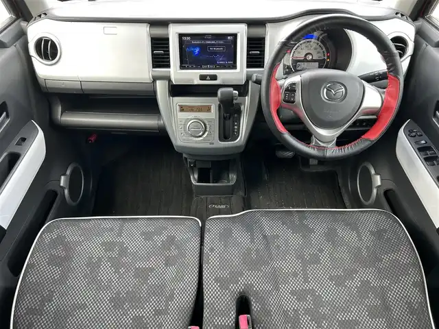 マツダ フレア クロスオーバー XS 静岡県 2016(平28)年 4.5万km フェニックスレッドパール/ブラック 純正ナビ/（AM/FM/DVD/BT/iPod)/フルセグTV/運転席＋助手席シートヒーター/社外ETC/プッシュスタート/スマートキー/デュアルカメラブレーキサポート/横滑り防止/レーンキープアシスト/純正15インチアルミホイール/USB入力端子/純正フロアマット/純正ドアバイザー/　