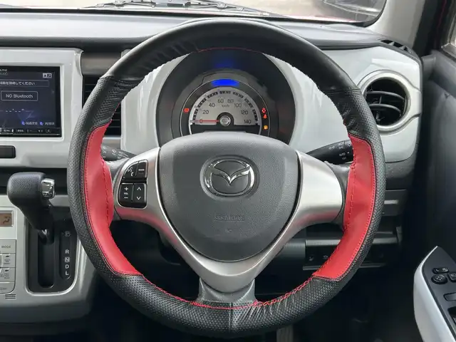 マツダ フレア クロスオーバー XS 静岡県 2016(平28)年 4.5万km フェニックスレッドパール/ブラック 純正ナビ/（AM/FM/DVD/BT/iPod)/フルセグTV/運転席＋助手席シートヒーター/社外ETC/プッシュスタート/スマートキー/デュアルカメラブレーキサポート/横滑り防止/レーンキープアシスト/純正15インチアルミホイール/USB入力端子/純正フロアマット/純正ドアバイザー/　