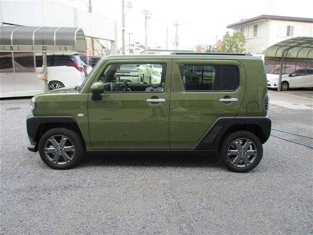 ダイハツ タフト G ターボ 千葉県 2020(令2)年 2.2万km フォレストカーキメタリック 純正ナビ（NMZK-W70D）/・フルセグTV/・Bluetooth接続/・ステアリングスイッチ/・バックカメラ/・DVD/CD再生機能有/ETC/TVキャンセラー/シートヒーター/USBアダプタ/純正フロアマット/ガラスルーフ/リバース連動リヤワイパー/電動パーキングシステム/LEDヘッドライト/アイドリングストップ/プッシュスタート/スペアキー2本/保証書/取扱説明書