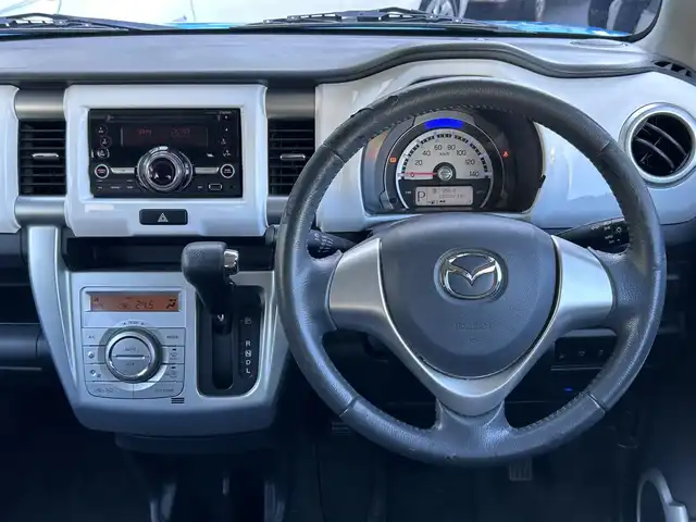 マツダ フレア クロスオーバー XS 島根県 2015(平27)年 11.1万km 青／白 登録時走行距離110350km/クラリオン オーディオ（AM・FM・CD）/シートヒーター（運転席）/衝突被害軽減ブレーキ/横滑り防止装置/アイドリングストップ/LEDヘッドランプ（オート）/フォグランプ/ETC/ドライブレコーダー/プッシュスタート/スマートキー/ドアバイザー/15インチ純正AW/禁煙車