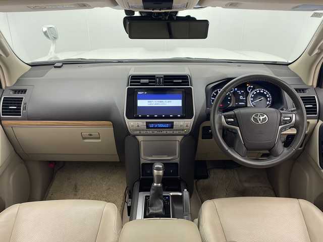 トヨタ ランドクルーザー プラド TX Lパッケージ 宮崎県 2019(平31)年 4.9万km ホワイトパールクリスタルシャイン Toyota Safety Sense/〇プリクラシュセーフティ/〇レーンディパーチャーアラート/〇オートマチックハイビーム/〇クリアランスソナー/純正9インチSDナビ/フルセグTV/CD/DVD/Bluetooth/バックカメラ/ベージュレザーシート/パワーシート/シートヒーター/シートベンチレーション/社外17インチAW/LEDヘッドライト/ビルトインETC/保証書/取扱説明書