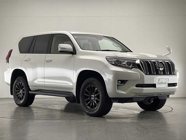 トヨタ ランドクルーザー プラド TX Lパッケージ 宮崎県 2019(平31)年 4.9万km ホワイトパールクリスタルシャイン Toyota Safety Sense/〇プリクラシュセーフティ/〇レーンディパーチャーアラート/〇オートマチックハイビーム/〇クリアランスソナー/純正9インチSDナビ/フルセグTV/CD/DVD/Bluetooth/バックカメラ/ベージュレザーシート/パワーシート/シートヒーター/シートベンチレーション/社外17インチAW/LEDヘッドライト/ビルトインETC/保証書/取扱説明書