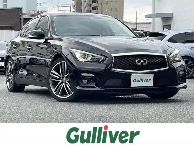 日産 スカイライン ハイブリッド 350GT Type SP 福岡県 2015(平27)年 11.6万km スーパーブラック 純正メーカーナビ/Bluetooth対応/ワンセグTV/バックカメラ/360度カメラ/レーダークルーズコントロール/パドルシフト/ドライブレコーダー/前席パワーシート（運転席メモリ付）/シートヒーター/ビルトインETC/純正フロアマット/純正アルミホイール/全席レザーシート/プッシュスタート/取扱説明書/スペアキー/スマートキー