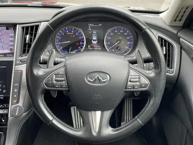 日産 スカイライン ハイブリッド 350GT Type SP 福岡県 2015(平27)年 11.6万km スーパーブラック 純正メーカーナビ/Bluetooth対応/ワンセグTV/バックカメラ/360度カメラ/レーダークルーズコントロール/パドルシフト/ドライブレコーダー/前席パワーシート（運転席メモリ付）/シートヒーター/ビルトインETC/純正フロアマット/純正アルミホイール/全席レザーシート/プッシュスタート/取扱説明書/スペアキー/スマートキー