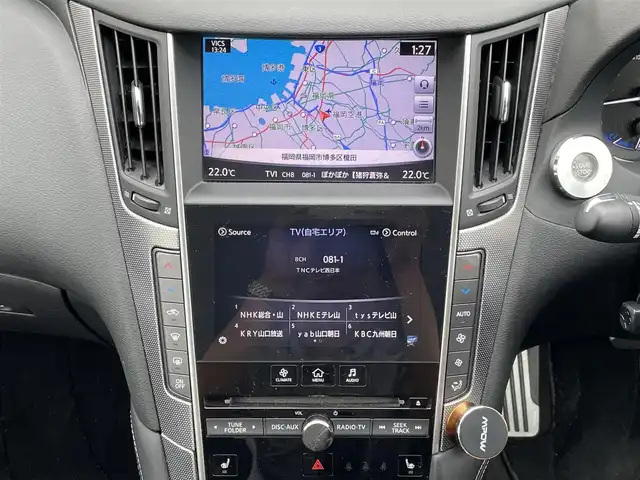 日産 スカイライン ハイブリッド 350GT Type SP 福岡県 2015(平27)年 11.6万km スーパーブラック 純正メーカーナビ/Bluetooth対応/ワンセグTV/バックカメラ/360度カメラ/レーダークルーズコントロール/パドルシフト/ドライブレコーダー/前席パワーシート（運転席メモリ付）/シートヒーター/ビルトインETC/純正フロアマット/純正アルミホイール/全席レザーシート/プッシュスタート/取扱説明書/スペアキー/スマートキー