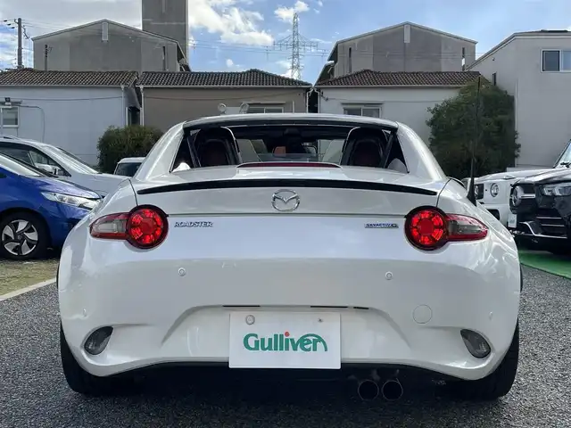 マツダ ロードスター ＲＦ VS テラコッタセレクション 兵庫県 2022(令4)年 0.7万km スノーフレイクホワイトパールマイカ /ワンオーナー//OP ドアミラー（ピアノブラック）//OP ブレンボキャリパー（レッド）//OP BBS製17インチAW//社外ビルシュタインショックアブソーバー//OP リヤスポイラー//ナッパレザーシート（テラコッタカラー）//シートヒーター//BOSEサウンドシステム//純正SDナビ//地デジ/DVD/BT/USB//ステアリングリモコン//ビルトインETC//クルーズコントロール//リヤパーキングセンサー//SCBS//BSM//車線逸脱警報//交通標識認識システム//ドライバーアテンションアラート//ハイビームコントロールシステム//R5/6/7年ディーラー点検記録簿