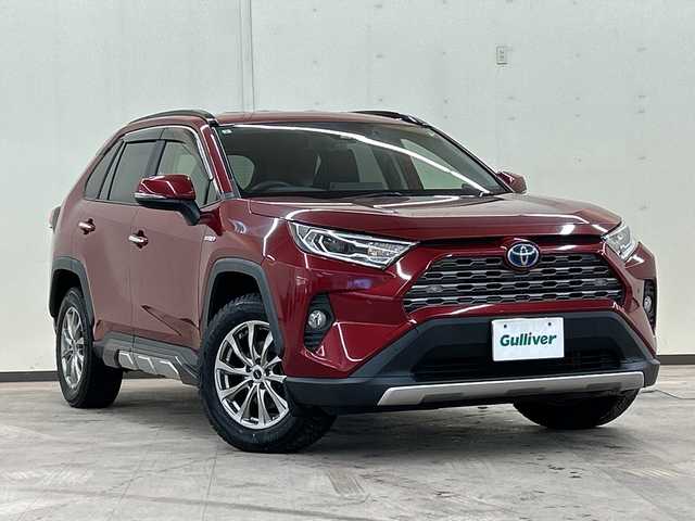 トヨタ ＲＡＶ４ ハイブリットG 道央・札幌 2019(令1)年 9.5万km センシュアルレッドマイカ /4WD//純正ナビ//オートライト//オートエアコン//フルセグテレビ//バックカメラ//クルーズコントロール//ドアバイザー//プッシュスタート//パワーバックドア//ETC//オートマチックハイビーム//フォグランプ//シートヒーター//ドライブレコーダー//エンジンスタータ//パワーバックドア//ステアリングヒーター//夏タイヤ付き