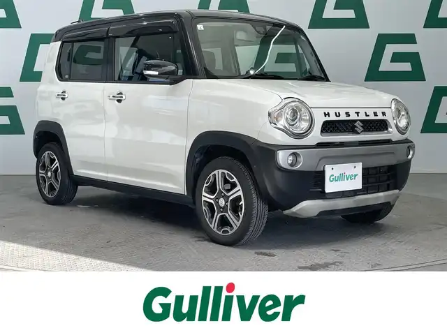 スズキ ハスラー X ターボ 鹿児島県 2015(平27)年 6万km パールホワイト/ブラック2トーンルーフ 禁煙車/社外SDナビ(AVIC-RZ03)/　・CD/DVD/　・ワンセグTV/　・iPod/　・AM/FM/バックカメラ/スマホホルダー/ドアハンドルプロテクター/シートヒーター/オートライト/衝突被害軽減ブレーキ/横滑り防止装置/純正フロアマット/純正アルミホイール/純正ドアバイザー/電動格納ミラー/スマートキー/プッシュスタート