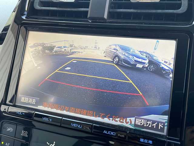 トヨタ プリウス S ツーリングセレクション 千葉県 2016(平28)年 11.1万km アティチュードブラックマイカ 社外エアロ/純正9インチナビ【DSZT-YC4T】/フルセグTV/Bluetooth/CD/DVD/FM/AM/SD/バックカメラ/ビルトインETC/レーダークルーズコントロール/プリクラッシュセーフティー/レーンキープアシスト/クリアランスソナー/シートヒーターD/N席/LEDヘッドライト/オートライト/オートハイビーム/ステアリングスイッチ/ドアバイザー/社外アルミ17インチ/純正フロアマット/スマートキー/保証書/取扱説明書