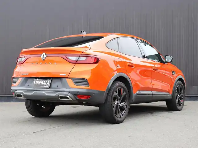 ルノー ルノー アルカナ RSライン E-テックハイブリッド 静岡県 2022(令4)年 3.3万km オレンジ 純正ディスプレイオーディオ/Apple Carplay/ACC/LKA/BSM/デジタルインナーミラー/前後ドラレコ/360°カメラ/前席シートヒーター/前席パワーシート/衝突軽減ブレーキ/LEDヘッドライト/カラー　EQB　オランジュバレンシアＭ/ワイヤレス充電/ETC