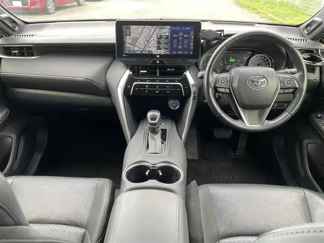 トヨタ ハリアー ハイブリッド Z レザーパッケージ 福岡県 2021(令3)年 6.2万km ブラック パノラマルーフ/純正10.5型ディスプレイナビ(JBL)/トヨタセーフティセンス/レザーシート/シートヒーター、シートクーラー/パワーシート/ETC2.0/純正ドラレコ/デジタルインナーミラー/追従式クルコン/ステアリングヒーター/サイドバイザー/純正アルミホイール/パワーバックドア/シートメモリ/USB/オートハイビーム/T-connect/フォグライト/アラウンドビュー/HUD/BSM