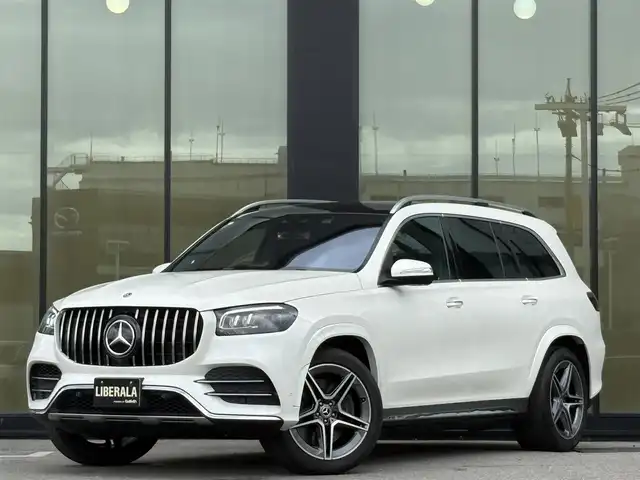 メルセデス・ベンツ ＧＬＳ４００ｄ 4マチック AMGライン 石川県 2020(令2)年 3.3万km 白 サンルーフ/黒革シート/シートベンチレーション/Ｂｕｒｍｅｓｔｅｒサウンド/衝突軽減ブレーキ/アダプティブクルーズコントロール/ブラインドスポット/純正ナビ/フルセグＴＶ/３６０カメラ/ソフトクローズドア