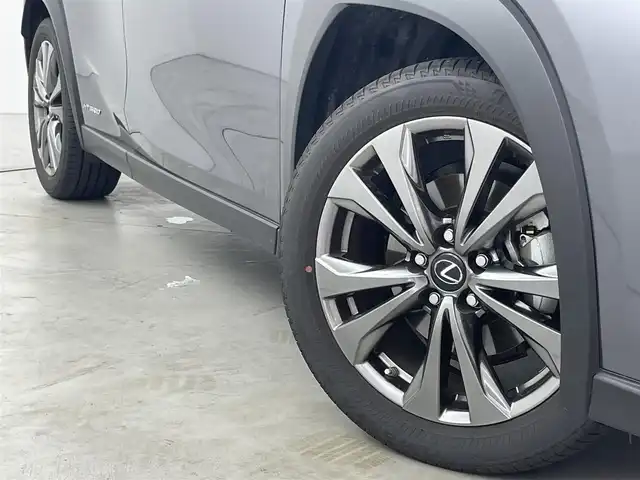 レクサス ＵＸ 250h Fスポーツ 福岡県 2019(令1)年 1.9万km マーキュリーグレーマイカ 純正１０．３型ナビ　/全方位カメラ　/ＥＴＣ２．０　/前後ドライブレコーダー　/レーダークルーズコントロール　/コーナーセンサー　/衝突被害軽減ブレーキ　/レーンキープ　/ＢＳＭ　/ＰＫＳＢ　/ＭＴモード付き　/本革シート　/パワーシート　/シートヒーター／ベンチレーション　/ステアリングヒーター　/パワーバックドア