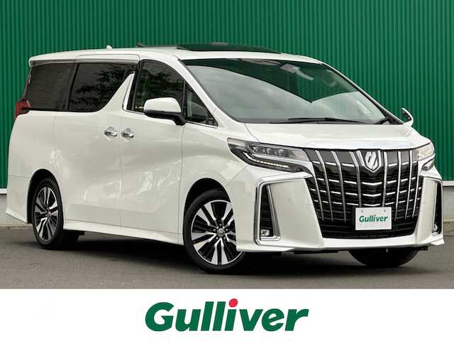 トヨタ アルファード S Cパッケージ 宮城県 2022(令4)年 1.9万km ホワイトパールクリスタルシャイン ツインムーンルーフ/デジタルインナーミラー/ブラインドスポットモニター/パーキングサポートブレーキ（後方接近車両）/スペアタイヤ/＝＝＝/セーフティセンス/・プリクラッシュセーフティ/・レーントレーシングアシスト/・ロードサインアシスト/・アダプティブハイビームシステム/・レーダークルーズコントロール（全車速追従機能付）/パーキングサポートブレーキ（前後方静止物）/純正12インチフリップダウンモニター/9インチディスプレイオーディオ/・ナビ機能付/・CD/DVDデッキ/・Bluetooth/バックカメラ/ビルトインETC/AC100V/100Wコンセント/パワーバックドア/両側パワースライドドア/合皮シート/シートヒーター/ベンチレーション/パワーシート（運転席メモリー機能付）/ウッドコンビステアリング/ステアリングヒーター/電動パーキングブレーキ/ブレーキホールド/3眼LEDヘッドランプ/スマートキー＆プッシュスタート/純正18インチAW/フロアマット/W/サイド/カーテンエアバッグ
