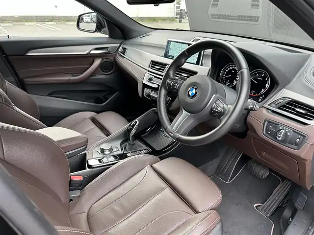 ＢＭＷ Ｘ２ xDrive 18d MスポーツX 道東・釧路十勝 2019(令1)年 2.2万km サファイアブラックP コンフォートパッケージ/　・オートマチックテールゲートオペレーション/　・フロントシートヒーティング/アドバンスドアクティブセーフティパッケージ/　・ヘッドアップディスプレイ/　・アクティブクルーズコントロール/茶革/メモリ付きパワーシート/純正HDDナビ/CD/DVD/BT/USB/社外ドライブレコーダー(前後)/ダウンヒルアシストコントロール/ミラーETC/インテリジェントセーフティ/純正19インチAW/LEDヘッドライト/オートライト/フロント/リアフォグライト/革巻ステアリング/リモコン/プッシュスタート/スマートキー/スペア1本