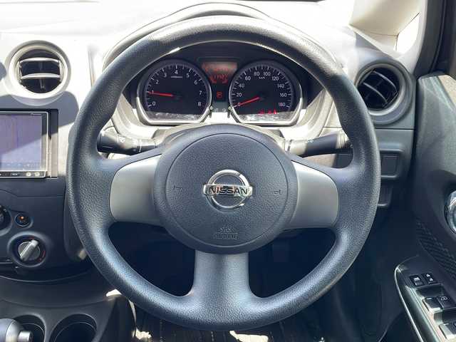 日産 ノート X FOUR 長野県 2014(平26)年 5.3万km オーロラモーヴ ４WD/ワンオーナー/社外SDナビ/(AVIC-MRZ099)/（DVD/CD/Bluetooth/SD）/フルセグTV/アラウンドビューモニター/スペアキー/バニティミラー/ETC/プッシュスタート/ハロゲンヘッドライト/純正フロアマット/電動格納ミラー/取説・保証書