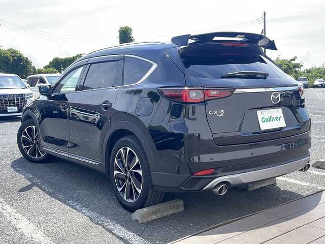 マツダ ＣＸ－８ XD グランドジャーニー 千葉県 2023(令5)年 1.8万km ジェットブラックマイカ ナビ 全方位カメラ フリップダウンモニター 電動シート 温シート ステアヒーター パドルシフト ワイヤレス充電 オートエグゼリアスポイラー オートエグゼマフラー レッドキャリパー 19インチAW