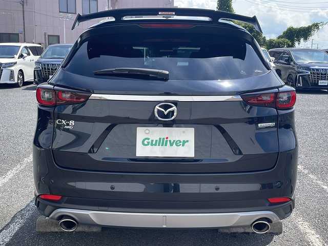 マツダ ＣＸ－８ XD グランドジャーニー 千葉県 2023(令5)年 1.8万km ジェットブラックマイカ ナビ 全方位カメラ フリップダウンモニター 電動シート 温シート ステアヒーター パドルシフト ワイヤレス充電 オートエグゼリアスポイラー オートエグゼマフラー レッドキャリパー 19インチAW
