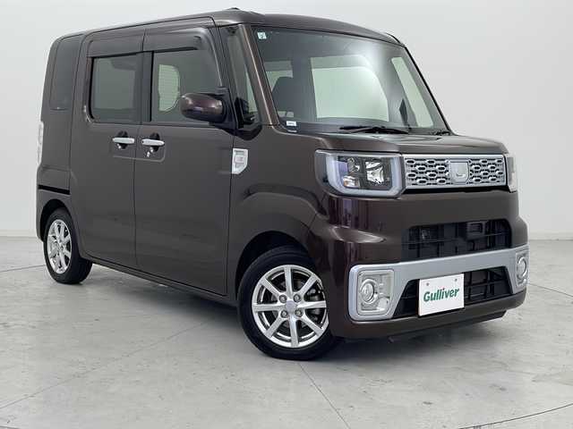 ダイハツ ウェイク X SA 宮城県 2015(平27)年 2.5万km プラムブラウンクリスタルマイカ ターボ車/ストラーダＨＤＤナビ/ＣＤ／ＤＶＤ／ＨＤＤ／フルセグ／バックカメラ/左パワースライドドア/ＬＥＤヘッドライト/スマートアシスト/スマートキー/プッシュスタート/純正１４インチアルミホイール