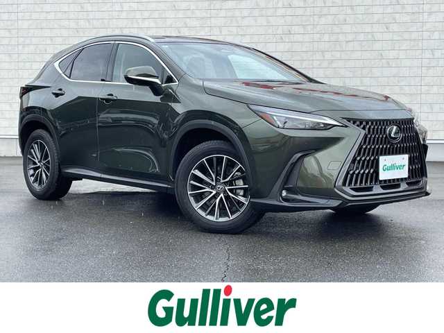レクサス ＮＸ 350h 群馬県 2024(令6)年 0.3万km テレーンカーキマイカM 純正12インチメモリーナビ /サンルーフ　/フルセグ　/Miracast /LST+/Bluetooth　/LDA　/RCTA　/ステアリングヒーター　/BSM　/前席エアシート　/パドルシフト　/パワーバックドア/ビルトインETC2.0/全範囲カメラ/PCS/純正前後ドラレコ/AHB/純正マット/前席パワーシート/純正アルミホイール/PKSB　　