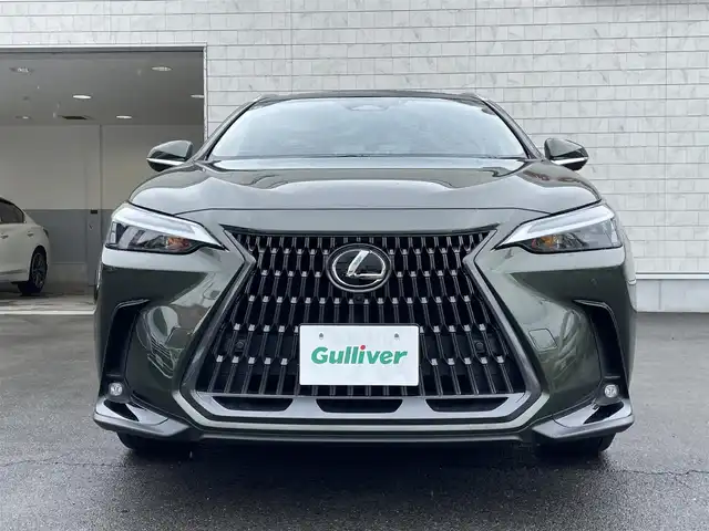 レクサス ＮＸ 350h 群馬県 2024(令6)年 0.3万km テレーンカーキマイカM 純正12インチメモリーナビ /サンルーフ　/フルセグ　/Miracast /LST+/Bluetooth　/LDA　/RCTA　/ステアリングヒーター　/BSM　/前席エアシート　/パドルシフト　/パワーバックドア/ビルトインETC2.0/全範囲カメラ/PCS/純正前後ドラレコ/AHB/純正マット/前席パワーシート/純正アルミホイール/PKSB　　