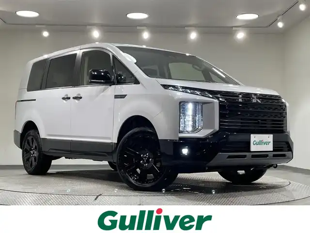 三菱 デリカＤ：５ シャモニー 愛知県 2025(令7)年 0.1千km ホワイトダイヤモンド 登録済未使用車/純正１１インチナビ/アラウンドビューモニター/両側パワースライドドア/レーダークルーズコントロール/衝突軽減ブレーキ/ブラインドスポットモニター/車線逸脱警報/パワーバックドア/パドルシフト/電動パーキングブレーキ/ブレーキホールド/ハーフレザー/パワーシート/シートヒーター/ハンドルヒーター/AV100Vコンセント/アクセサリーソケット/USB＆HDMI入力端子/アイドリングストップ/ＬＥＤヘッドライト/純正18インチアルミホイール